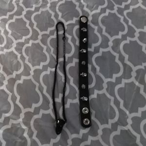 Dolls Kill Skull Necklace & Skull Bracelet
